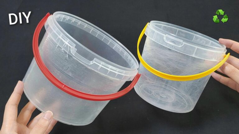 Ein einfacher Trick verwandelt einen Plastikkorb in eine stilvolle Deko… jetzt selbst…