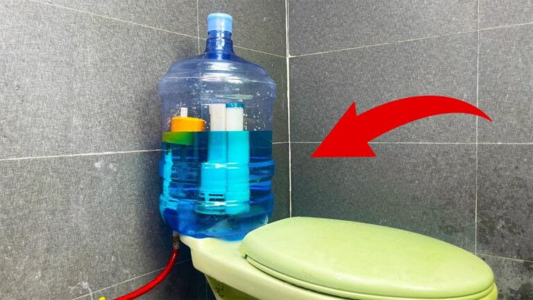 Diese geniale Technik verwandelt leere Flaschen in funktionale Toiletten und Duschen…