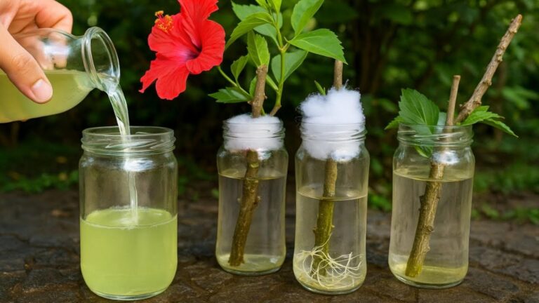 Diese einfache Technik lässt deinen Hibiskus in Rekordzeit Wurzeln schlagen…