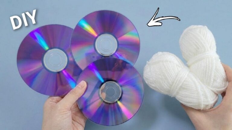 Dieser vergessene Trick verwandelt alte CDs in stilvolle Aufbewahrungskörbe… jetzt