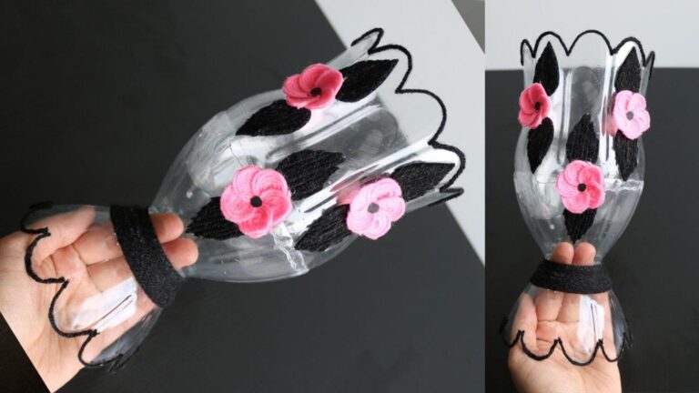 Dieser vergessene Trick verwandelt Plastikflaschen in atemberaubende Vasen für dein…
