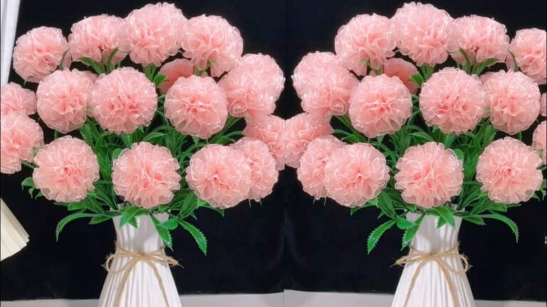 Dieser einfache Trick verwandelt Bänder in traumhafte Blumen für dein Zuhause…